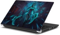 ezyPRNT Warrior Woman Gaming Character (15 to 15.6 inch) Vinyl Laptop Decal 15   Laptop Accessories  (ezyPRNT)