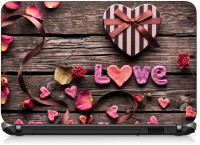 VI Collections LOVE EMBOSE IN WOODS pvc Laptop Decal 15.6   Laptop Accessories  (VI Collections)