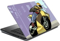 meSleep Animated Bike Vinyl Laptop Decal 15.6   Laptop Accessories  (meSleep)