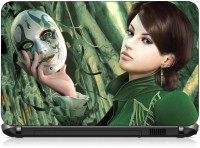 VI Collections MASK GIRL IN WOODS pvc Laptop Decal 15.6   Laptop Accessories  (VI Collections)