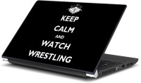 ezyPRNT Keep Calm and Watch Wrestling (15 to 15.6 inch) Vinyl Laptop Decal 15   Laptop Accessories  (ezyPRNT)