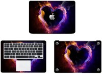 Swagsutra Flaming Heart Vinyl Laptop Decal 11   Laptop Accessories  (Swagsutra)