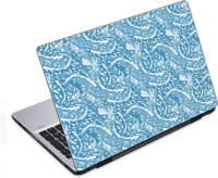ezyPRNT Floral Blue Pattern (14 to 14.9 inch) Vinyl Laptop Decal 14   Laptop Accessories  (ezyPRNT)