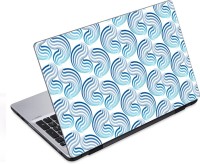ezyPRNT Curvy Blue Synched Lines Pattern (14 to 14.9 inch) Vinyl Laptop Decal 14   Laptop Accessories  (ezyPRNT)