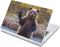 ezyPRNT Greeting Bear (13 to 13.9 inch) Vinyl Laptop Decal 13   Laptop Accessories  (ezyPRNT)