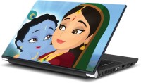 ezyPRNT Lord Krishna Cartoon (14 to 14.9 inch) Vinyl Laptop Decal 14   Laptop Accessories  (ezyPRNT)
