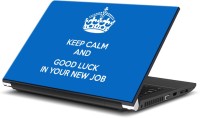 ezyPRNT Keep Calm and Good Luck in Your New Job (15 to 15.6 inch) Vinyl Laptop Decal 15   Laptop Accessories  (ezyPRNT)