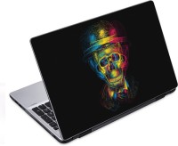 ezyPRNT Skull and Abstract L (14 to 14.9 inch) Vinyl Laptop Decal 14   Laptop Accessories  (ezyPRNT)