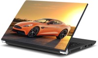 ezyPRNT Aerodynamic Orange Model and Sunset (15 to 15.6 inch) Vinyl Laptop Decal 15   Laptop Accessories  (ezyPRNT)
