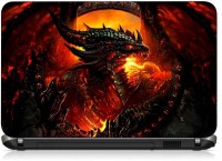 VI Collections BLACK DRAGON FROM FIRE pvc Laptop Decal 15.6   Laptop Accessories  (VI Collections)