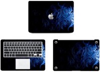 Swagsutra Artistic touch blue Vinyl Laptop Decal 11   Laptop Accessories  (Swagsutra)