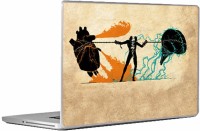Swagsutra Brain Heart Laptop Skin/Decal For 15.6 Inch Laptop Vinyl Laptop Decal 15   Laptop Accessories  (Swagsutra)