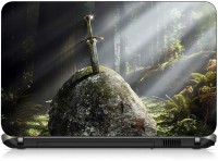 View VI Collections SWORD IN ROCK pvc Laptop Decal 15.6 Laptop Accessories Price Online(VI Collections)