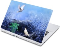 ezyPRNT White Pegions - the Love Birds Nature (13 to 13.9 inch) Vinyl Laptop Decal 13   Laptop Accessories  (ezyPRNT)