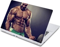 ezyPRNT Six PAcks Weight Lifting (13 to 13.9 inch) Vinyl Laptop Decal 13   Laptop Accessories  (ezyPRNT)