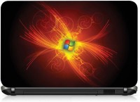 VI Collections WINDOWS LOGO IN FLAMES pvc Laptop Decal 15.6   Laptop Accessories  (VI Collections)