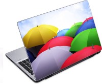 ezyPRNT Colorful Umbrellas (14 to 14.9 inch) Vinyl Laptop Decal 14   Laptop Accessories  (ezyPRNT)
