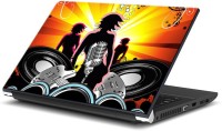 ezyPRNT Girl Listening and Dancing Music J (15 to 15.6 inch) Vinyl Laptop Decal 15   Laptop Accessories  (ezyPRNT)