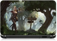 VI Collections ANIMATED GIRL IN WALK pvc Laptop Decal 15.6   Laptop Accessories  (VI Collections)