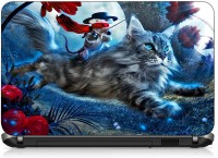 VI Collections CAT SEEING IN ILLUSION pvc Laptop Decal 15.6   Laptop Accessories  (VI Collections)