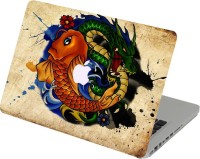 Swagsutra Swagsutra Fish vs Dragon Laptop Skin/Decal For MacBook Pro 13 With Retina Display Vinyl Laptop Decal 13   Laptop Accessories  (Swagsutra)