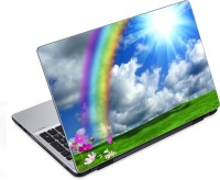 ezyPRNT Rainbow in The Heaven Nature (14 to 14.9 inch) Vinyl Laptop Decal 14   Laptop Accessories  (ezyPRNT)