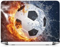 FineArts Football Fire Water Vinyl Laptop Decal 15.6   Laptop Accessories  (FineArts)