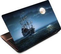 Anweshas Boat Moon Vinyl Laptop Decal 15.6   Laptop Accessories  (Anweshas)