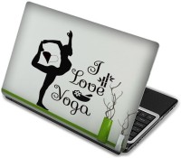 Shopmania I love Yoga Vinyl Laptop Decal 15.6   Laptop Accessories  (Shopmania)