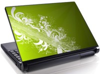 Theskinmantra Greeny and Curvy Vinyl Laptop Decal 15.6   Laptop Accessories  (Theskinmantra)