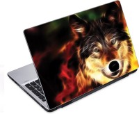 ezyPRNT fire wolf (14 inch) Vinyl Laptop Decal 14   Laptop Accessories  (ezyPRNT)