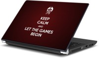 ezyPRNT Keep Calm and Let the Game Begin (14 to 14.9 inch) Vinyl Laptop Decal 14   Laptop Accessories  (ezyPRNT)