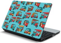 ezyPRNT Tuk-Tuk Rickshaw Doodle Vinyl Laptop Decal 15.6   Laptop Accessories  (ezyPRNT)