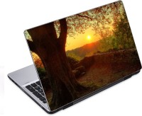ezyPRNT Beautiful Sunset Nature (14 to 14.9 inch) Vinyl Laptop Decal 14   Laptop Accessories  (ezyPRNT)