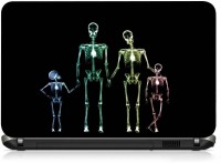 VI Collections HAPPY FAMILY SKELETON pvc Laptop Decal 15.6   Laptop Accessories  (VI Collections)