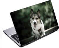 ezyPRNT Doggy's Tongue Out Pet Animal (14 to 14.9 inch) Vinyl Laptop Decal 14   Laptop Accessories  (ezyPRNT)