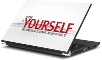 ezyPRNT Push Yourself Motivation Quote (15 to 15.6 inch) Vinyl Laptop Decal 15   Laptop Accessories  (ezyPRNT)