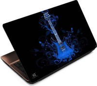 FineArts Blue Guitar Floral Vinyl Laptop Decal 15.6   Laptop Accessories  (FineArts)
