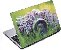 ezyPRNT Camera Hidden in Purple Flowers (14 to 14.9 inch) Vinyl Laptop Decal 14   Laptop Accessories  (ezyPRNT)