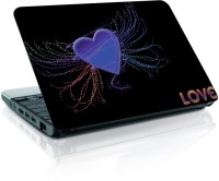 Shopmania Blue heart Vinyl Laptop Decal 15.6   Laptop Accessories  (Shopmania)