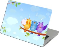 Theskinmantra Birds Chirping Vinyl Laptop Decal 11   Laptop Accessories  (Theskinmantra)