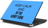 ezyPRNT Keep Calm and Do the Windy Thing (14 to 14.9 inch) Vinyl Laptop Decal 14   Laptop Accessories  (ezyPRNT)