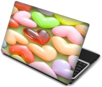 Shopmania Colored Hearts Vinyl Laptop Decal 15.6   Laptop Accessories  (Shopmania)