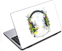 ezyPRNT Headphones and Earphones Music Y (14 to 14.9 inch) Vinyl Laptop Decal 14   Laptop Accessories  (ezyPRNT)