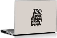 View Seven Rays One Life One Chance Vinyl Laptop Decal 15.6 Laptop Accessories Price Online(Seven Rays)