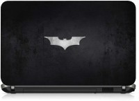 VI Collections SILVER BAT ON BLACK METAL pvc Laptop Decal 15.6   Laptop Accessories  (VI Collections)