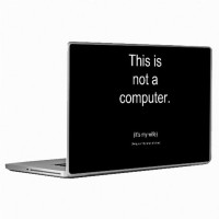 View Theskinmantra Wife Vs Machine Laptop Decal 14.1 Laptop Accessories Price Online(Theskinmantra)