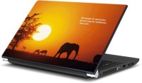 ezyPRNT Travel and Tourism Beautiful Sunset (15 to 15.6 inch) Vinyl Laptop Decal 15   Laptop Accessories  (ezyPRNT)