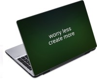 ezyPRNT Worry Less,create More (14 to 14.9 inch) Vinyl Laptop Decal 14   Laptop Accessories  (ezyPRNT)