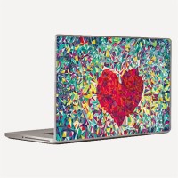 Theskinmantra Heart Cubes Laptop Decal 14.1   Laptop Accessories  (Theskinmantra)